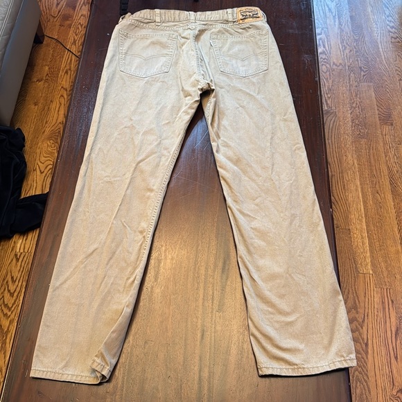 Levi 505 men’s tan straight leg jeans size 38 x 34 - Picture 2 of 6